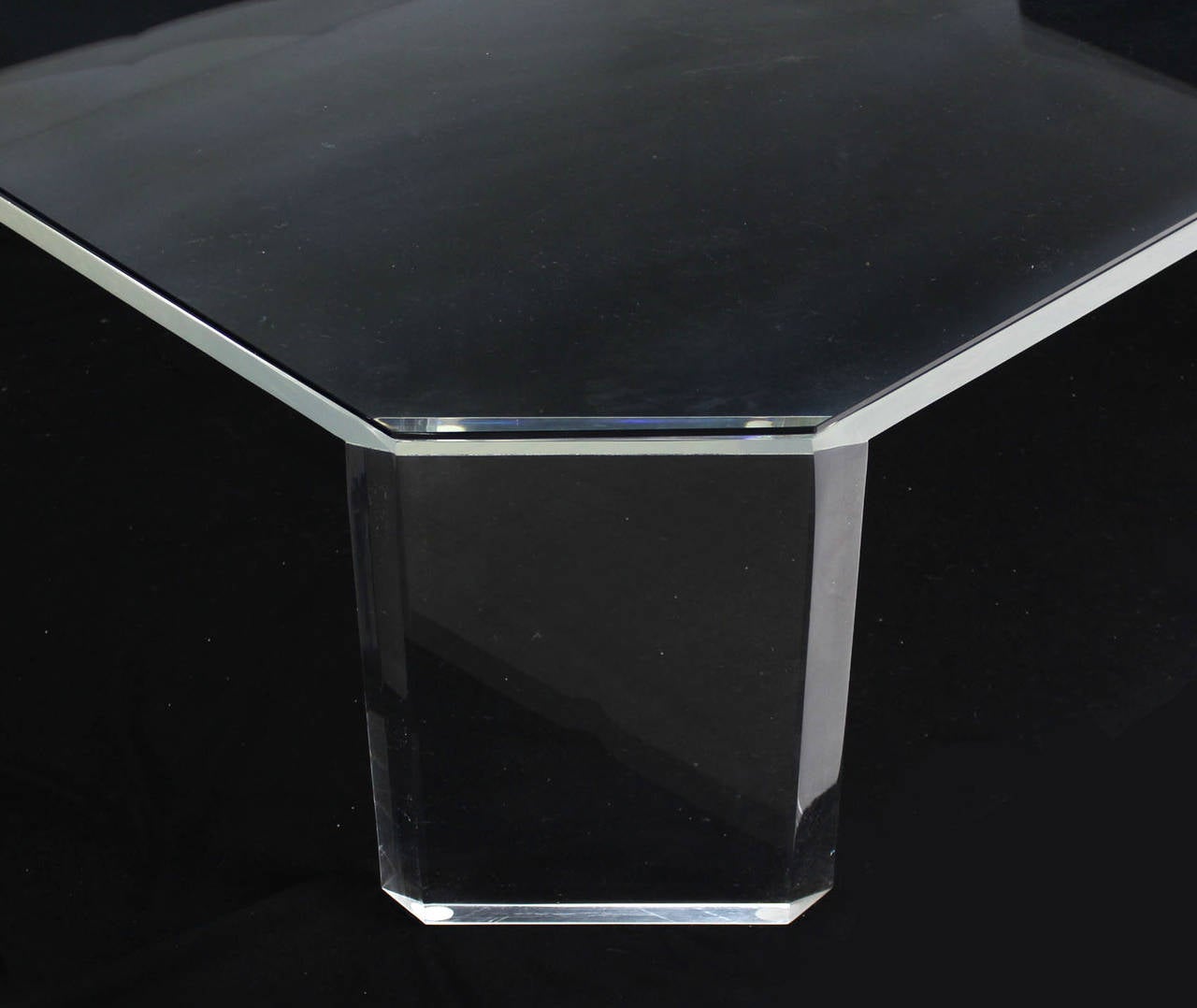 Large Rectangular Lucite Coffee Table 1