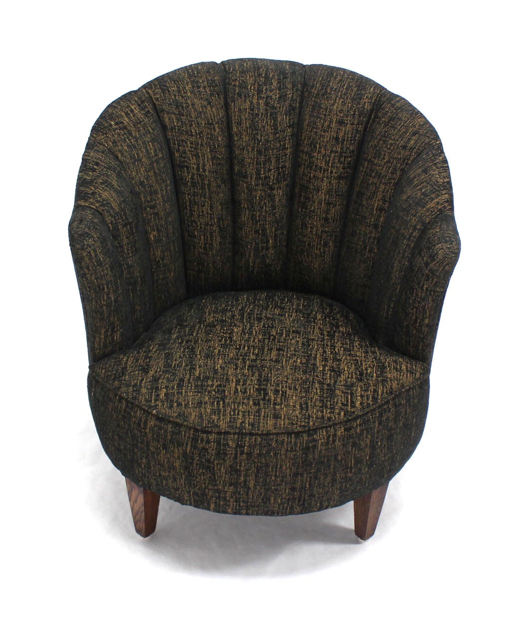 black scallop chair