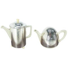 WMF Silverplate Tea Pot Set, Art Deco