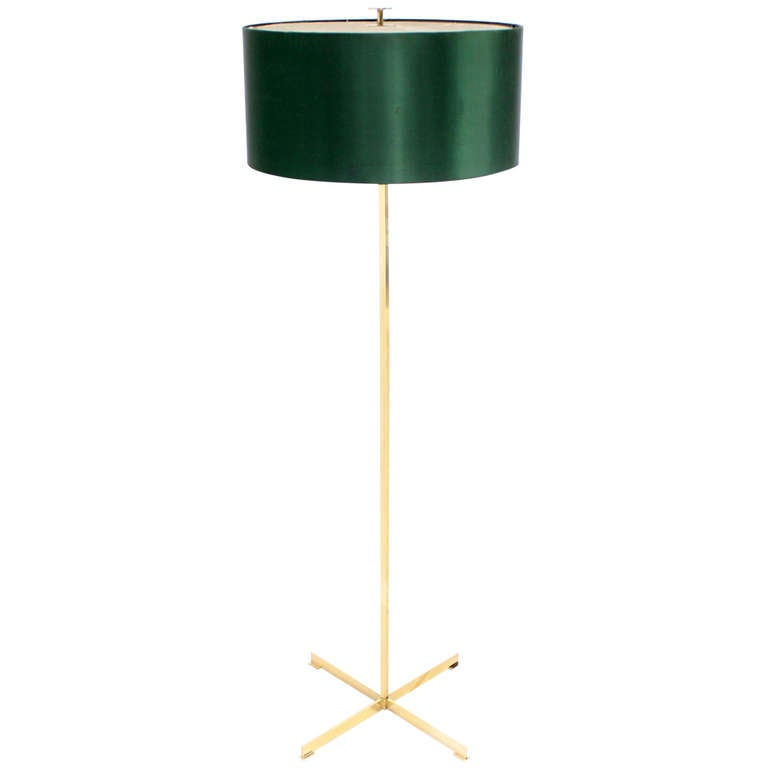Mid Century Modern Solid Brass Floor Lamp In Style Of Tommy Mid Century Modern Solid Brass Floor Lamp In Style Of Tommy Parzinger For