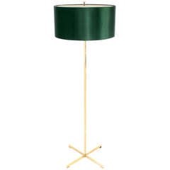 Mid-Century Modern Solid Brass Floor Lamp in Style of Tommy Parzinger 1