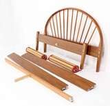 mid century bed frame king