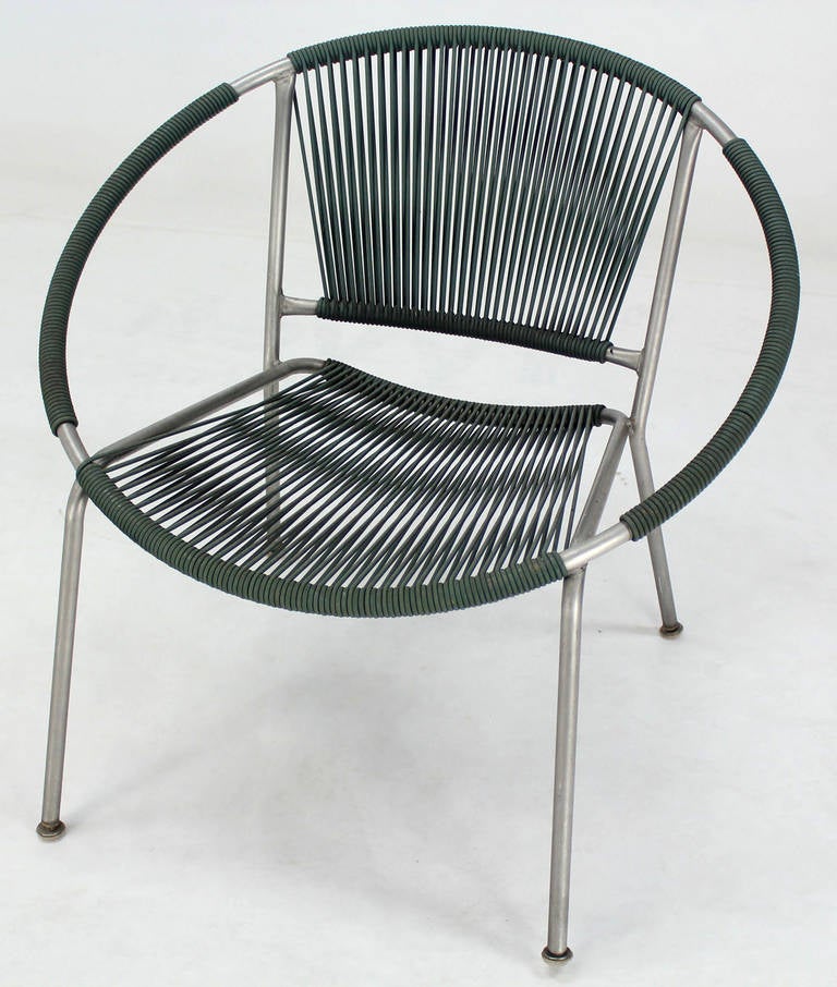 American Bent Tube 1960s Design Outdoor Chair by Joseph Cicchelli