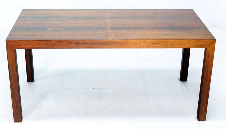 American Mid-Century Modern Rosewood Parsons Coffee Table