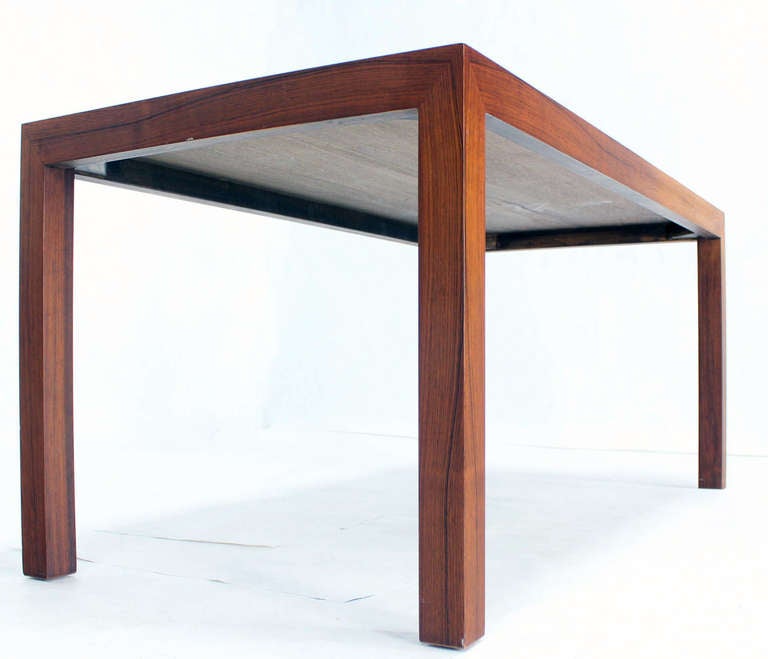 20th Century Mid-Century Modern Rosewood Parsons Coffee Table
