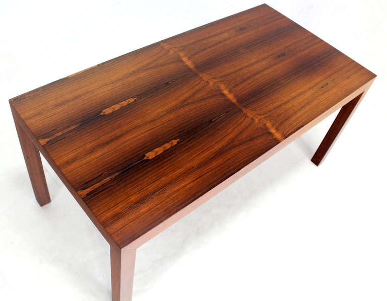 Mid-Century Modern Rosewood Parsons Coffee Table 3