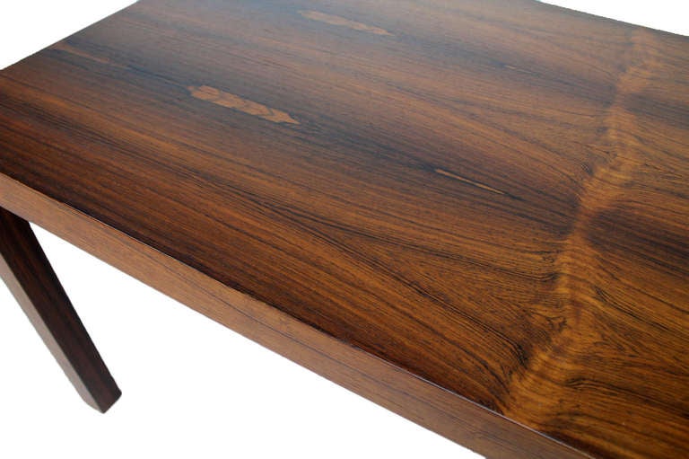 Mid-Century Modern Rosewood Parsons Coffee Table 4