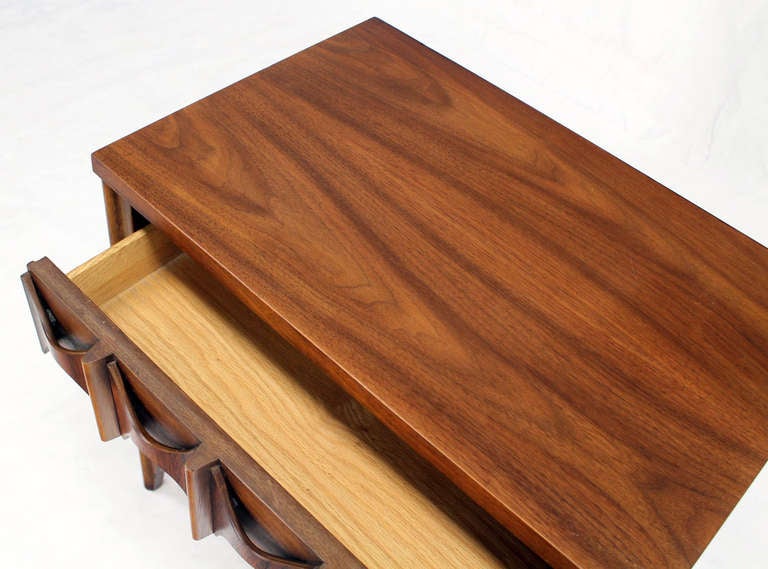 Pair of Mid Century Danish Modern Nightstands or Ends Tables at 1stdibs