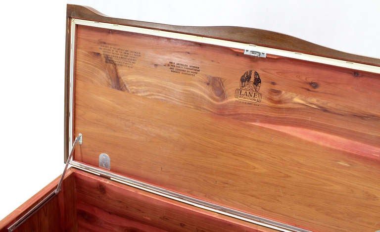Mid-Century Modern Cedar Hope Chest with a Drawer In Excellent Condition In Rockaway, NJ