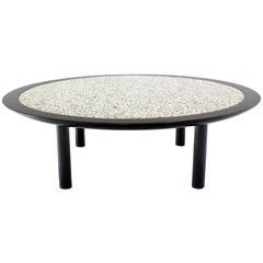 48 Inches Round Mid-Century Modern Coffee Table by Baker