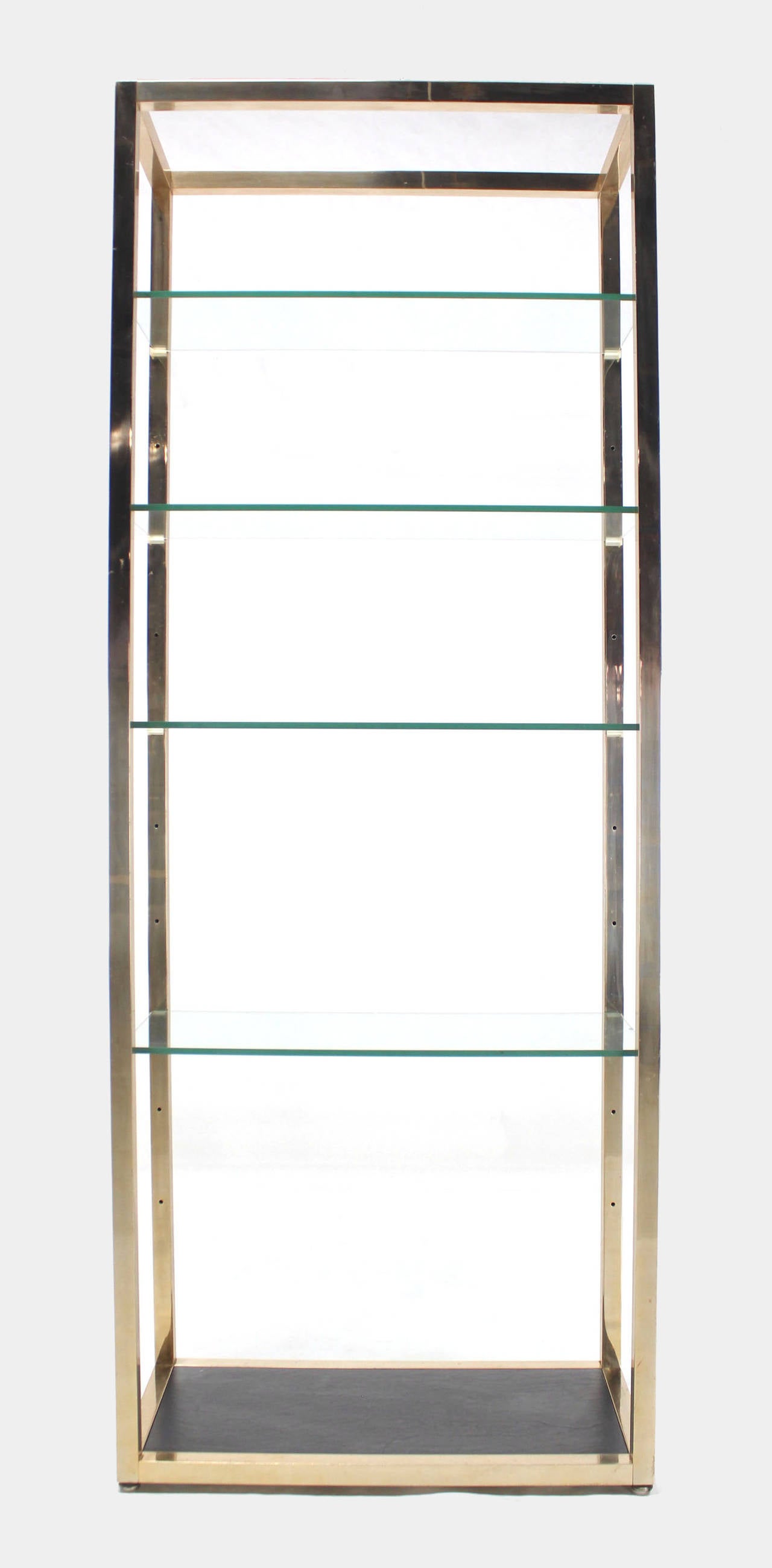 metal and glass etagere