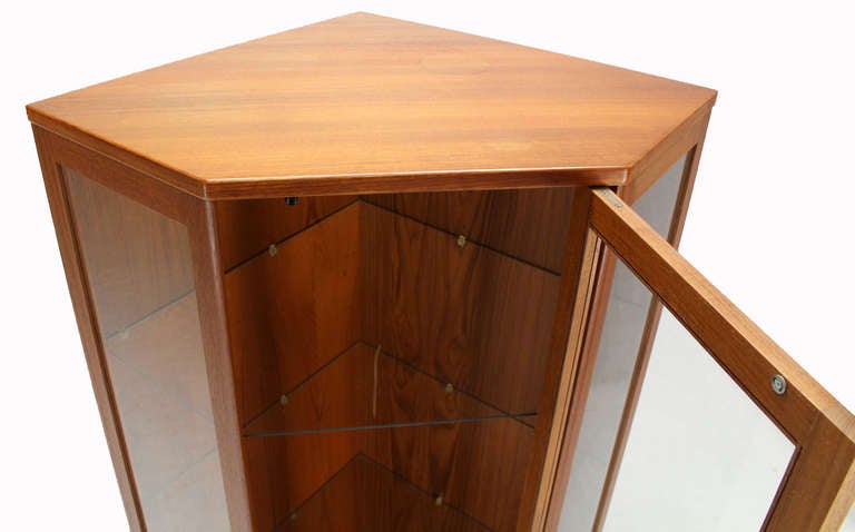 midcentury corner cabinet