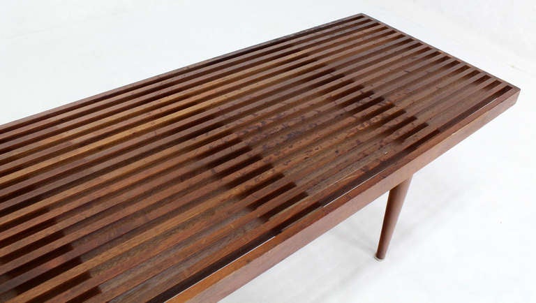 Mid-Century Modern Mid Century Danish Modern Extra Long Slat Bench