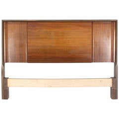 Mid-Century Modern Walnut Full-Size Headboard by Edmond Spence 9