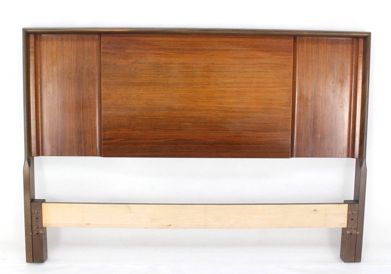 Mid-Century Modern Walnut Full-Size Headboard by Edmond Spence