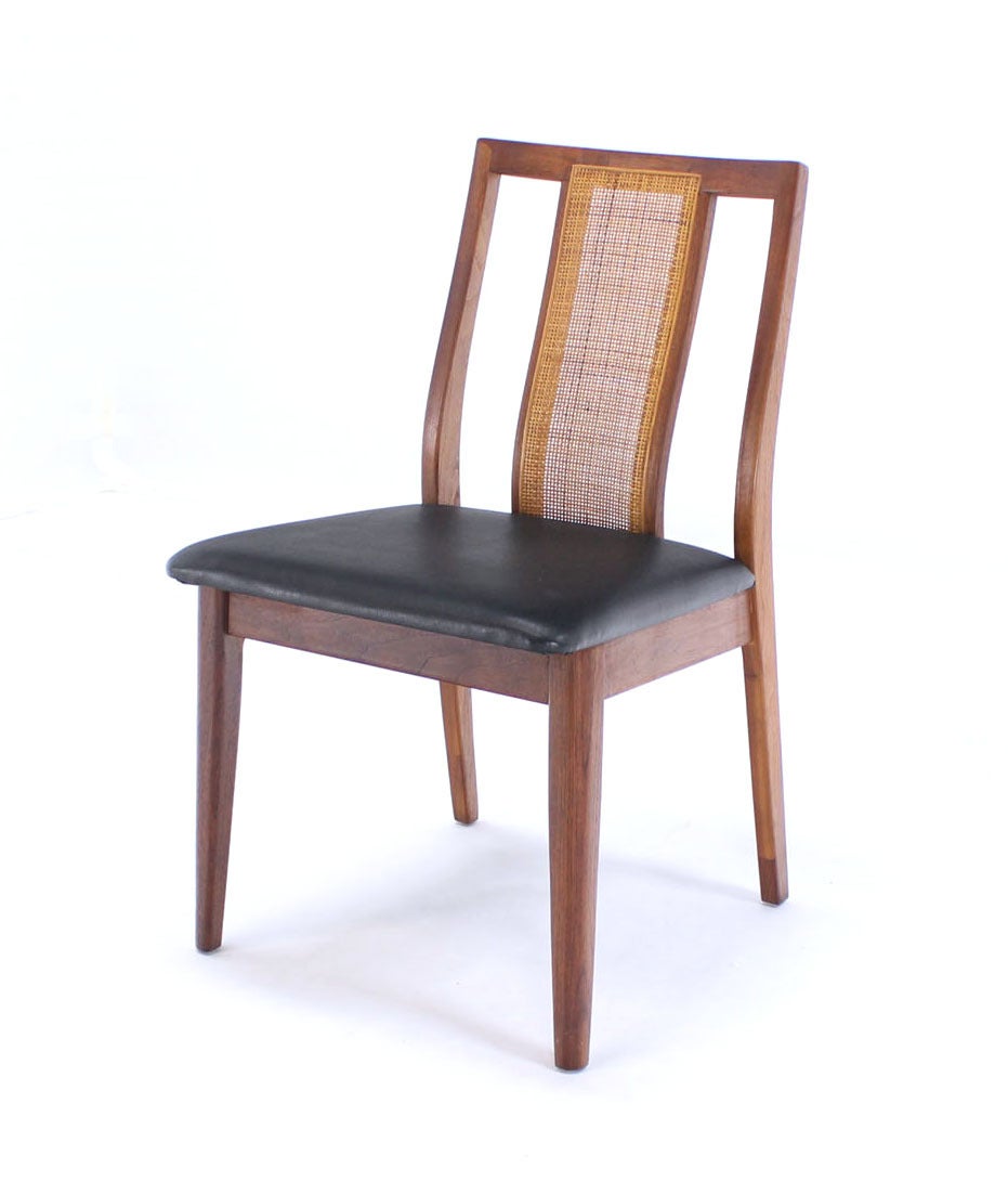 Set of Four Danish Mid-Century Modern Oiled Walnut Side Dining Chairs For Sale 2