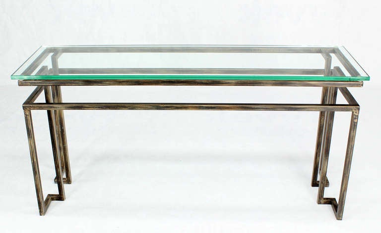 American Long Mid-Century Modern Console Table