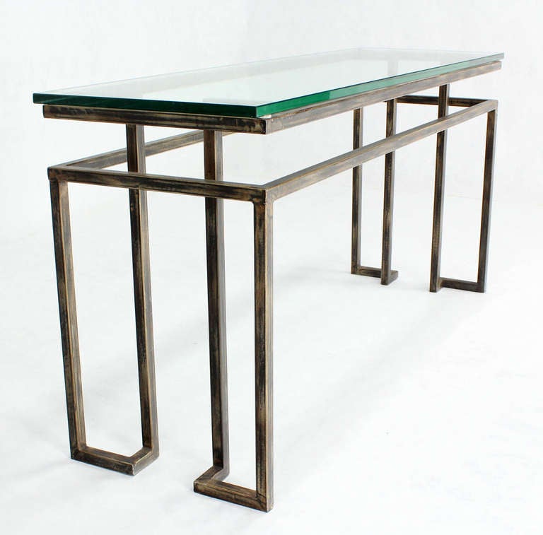 Long Mid-Century Modern Console Table 2