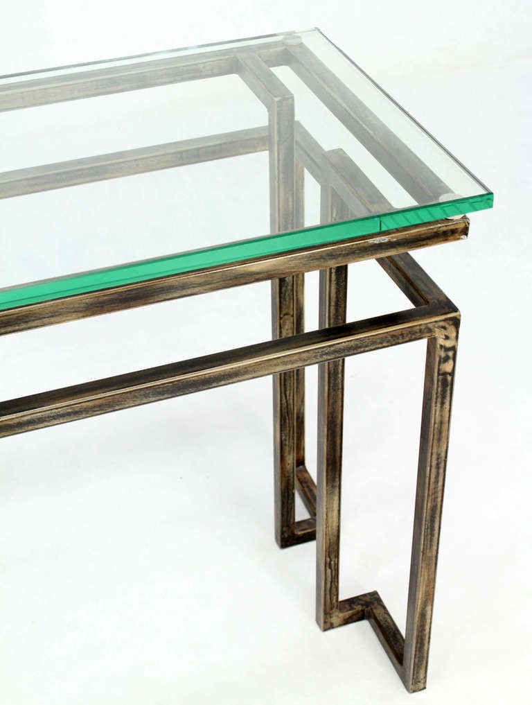 Long Mid-Century Modern Console Table 1