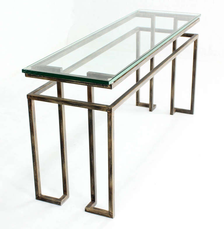 Long Mid-Century Modern Console Table 5