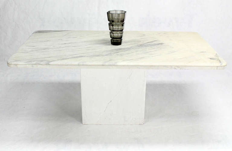 mid century modern marble dining table