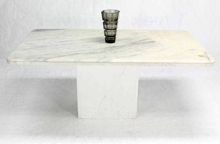 mid century modern marble dining table