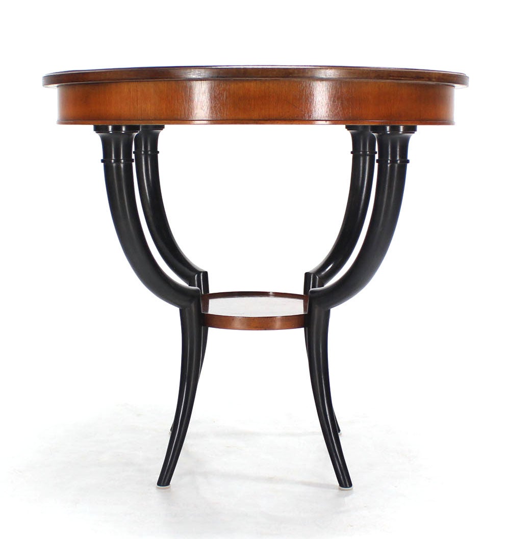 Baker Two-Tone Round Gueridon or Center Drum Table 1