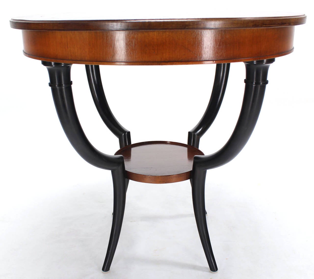 Baker Two-Tone Round Gueridon or Center Drum Table 3