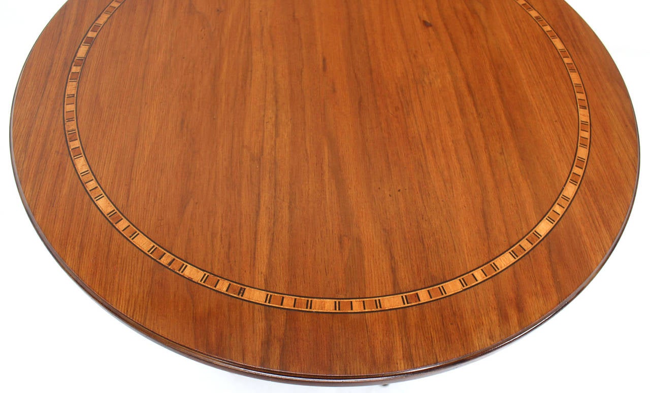 Rococo Baker Two-Tone Round Gueridon or Center Drum Table