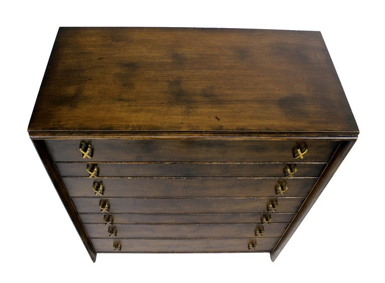 Paul Frankl Mid-Century Modern High Chest Dresser 3