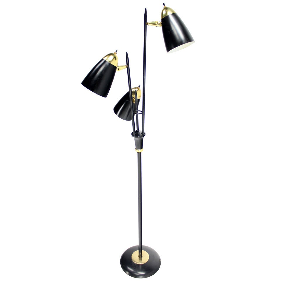 Lampadaire moderne du milieu du siècle
