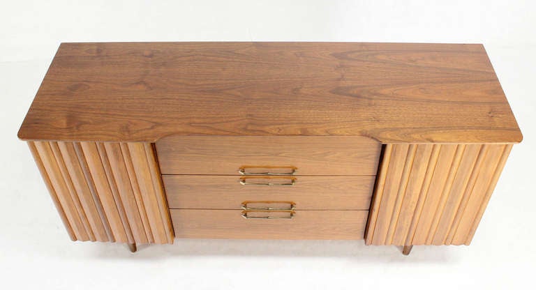 Mid-Century Modern Mid Century Danish Modern Long Walnut Dresser