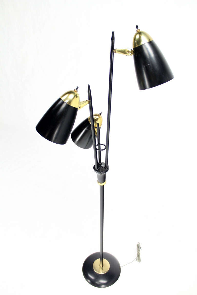 Mid-Century Modern Lampadaire moderne du milieu du siècle