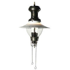 Antique Large Rare 1901 Humphery Gas Lamp - Electrified