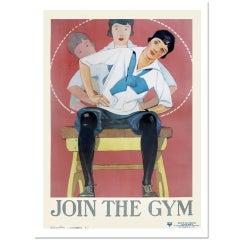 Unique Join The Gym, 1920s YMCA Poster - Fitness for Woman