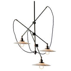 Cascading Industrial Articulated Chandelier