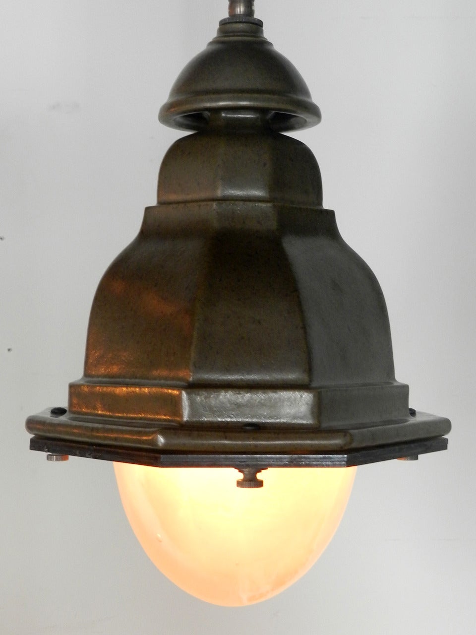 Oval French Terracotta Street Lights In Excellent Condition In Peekskill, NY
