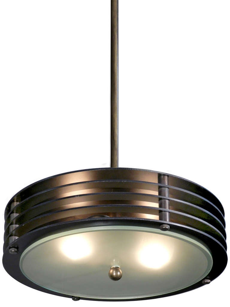 American Simple Round Vented Flushmount or Pendent