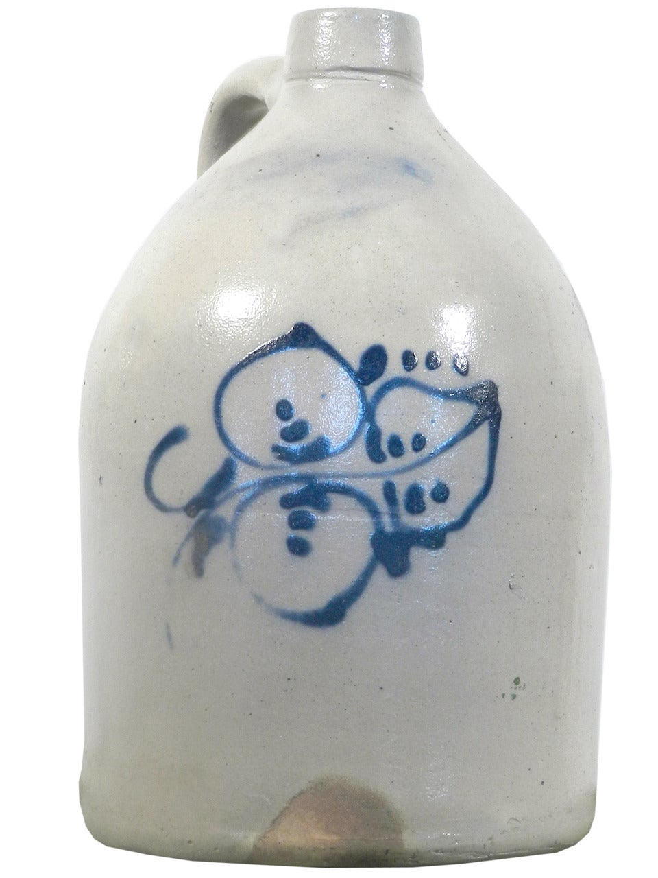 Collection of Antique Stoneware Blue Decorated Jugs 2