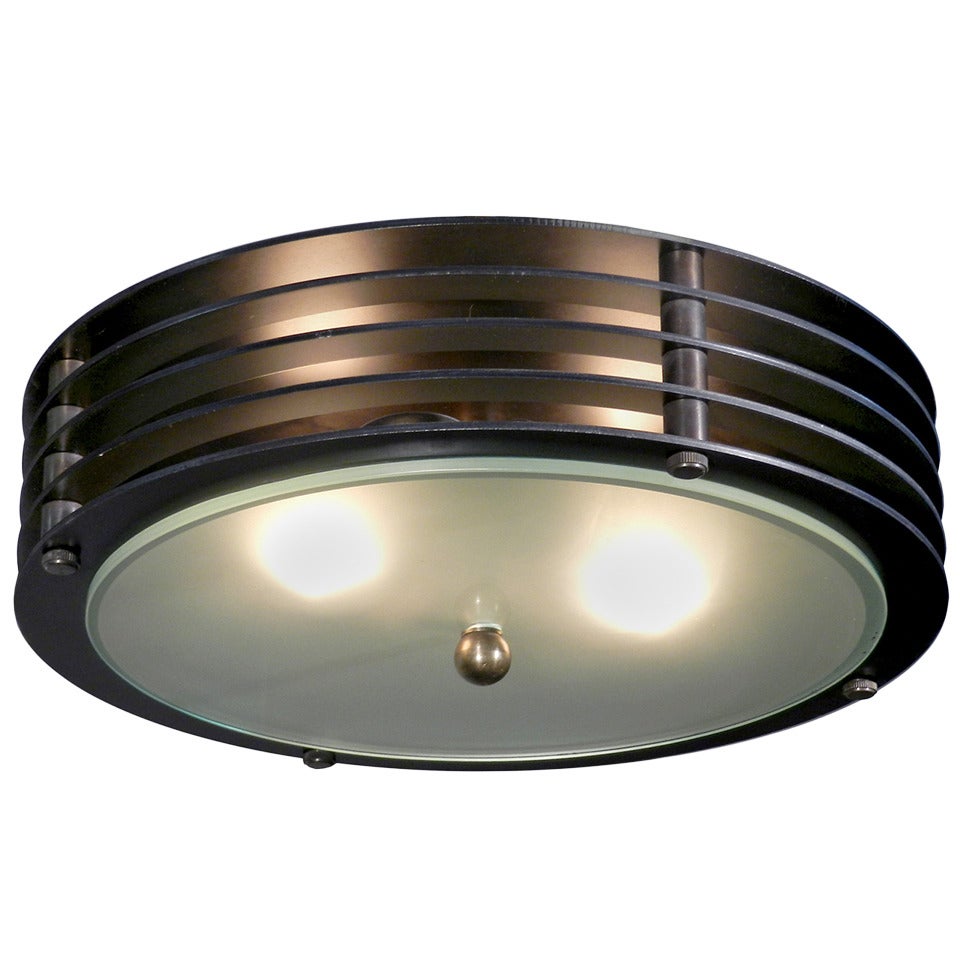 Simple Round Vented Flushmount or Pendent