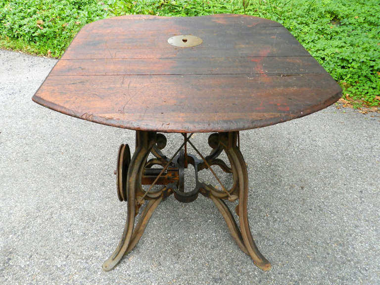 Ornate 1800s Industrial Table 1