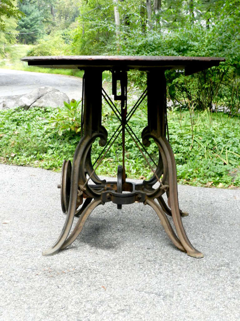 Ornate 1800s Industrial Table 2