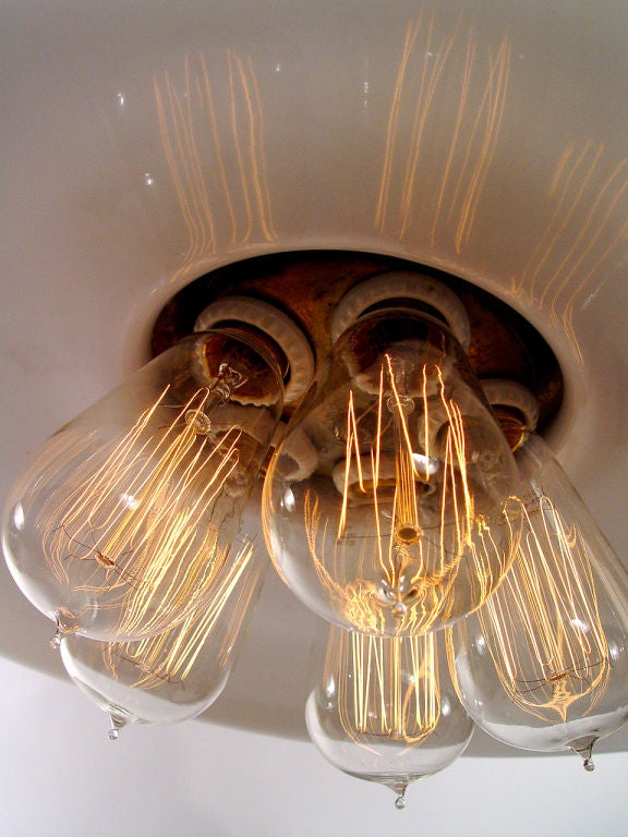 20th Century 5 Bulb Pendent Lamp