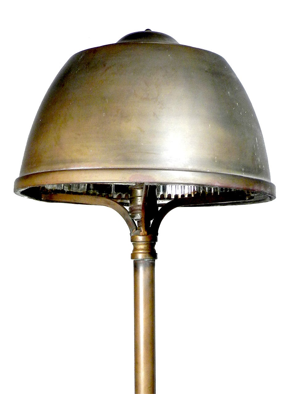 Industrial 1911 I.P. Frink Bronze Bank Desk Lamp