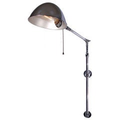 Vintage Double mount articulated wall lamp - Nickel plated