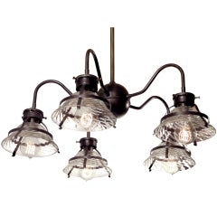 Five Shade X-Ray Chandelier