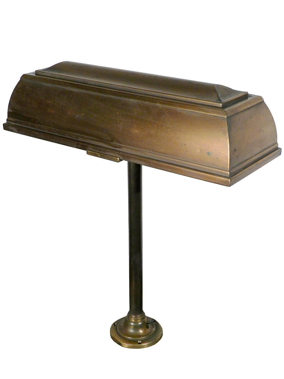 These were the best desk lamps ever made. They very high end and the inside had four rows of angled fluted mirror to spread the light evenly. The I. P. Frink Company was very scientific in their approach and had patents on all their reflector