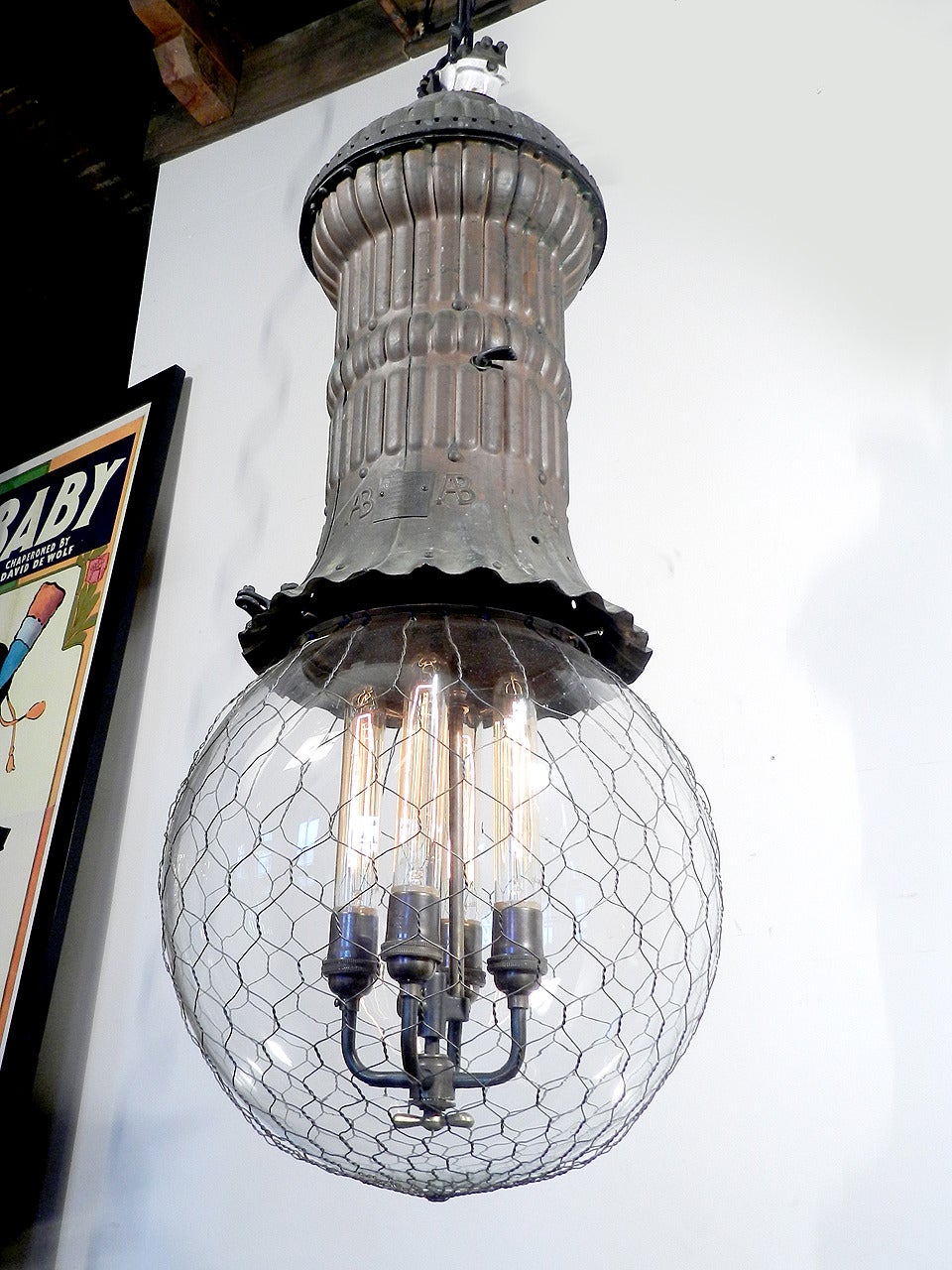 American Remarkably Rare 1800s Adams-Bagnall Street Lamp