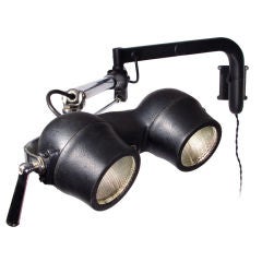 Vintage Tandem Spot Light on Articulated Wall Arm