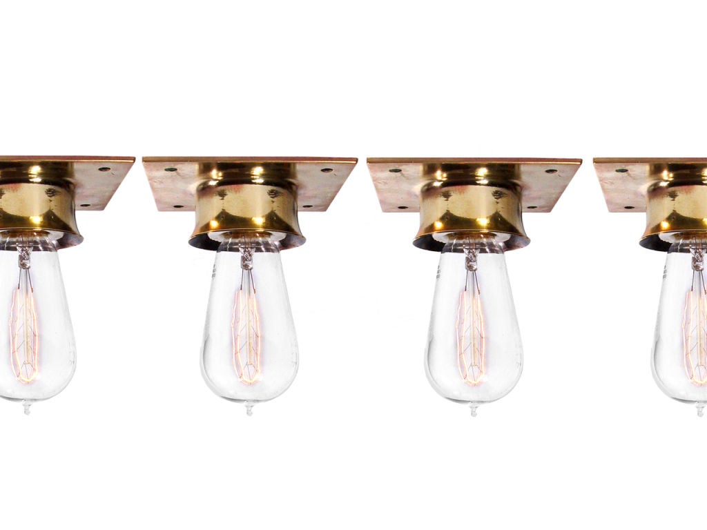 Early Bronze Subway Lamp